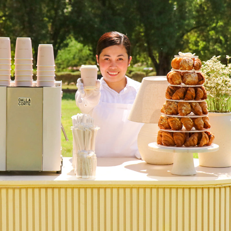 Coffee Station & Croissant Pyramid